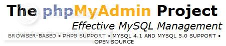 phpMyAdmin 2.11.9.1